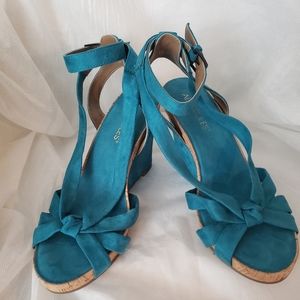 Teal Aerosoles Cork Wedges 8.5M
